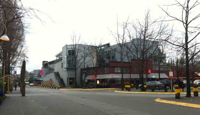 A photo of the outside of the venue, Emily Carr University